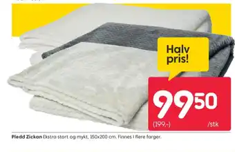 Rusta Ukjent pledd tilbud