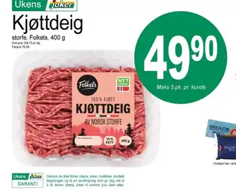 Joker Folkets kjøttdeig tilbud