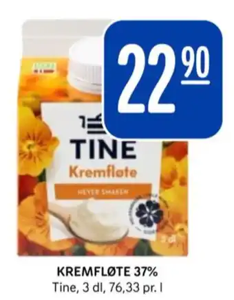 Rema 1000 Tine kremfløte tilbud