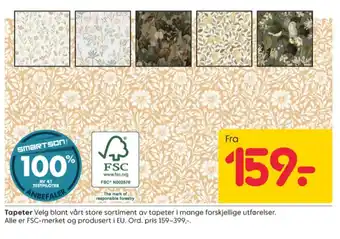 Rusta Ukjent tapet tilbud