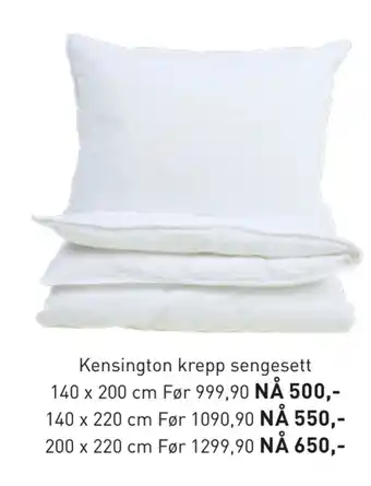 Kid Interiør Kensington krepp sengesett tilbud