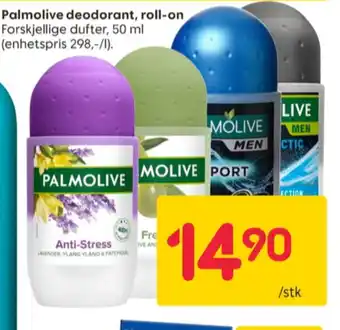 Rusta Palmolive roll-on tilbud