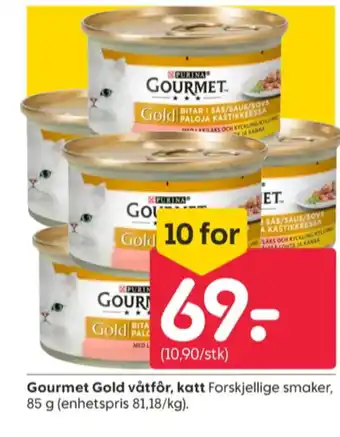 Rusta Gourmet gold kattemat tilbud
