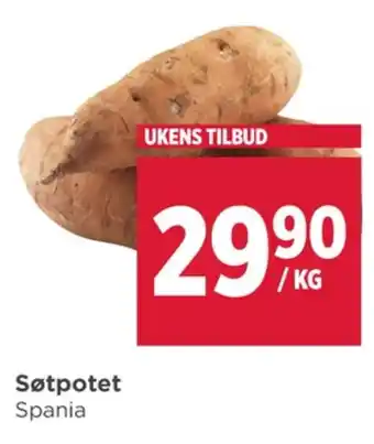 Meny Ukjent poteter tilbud
