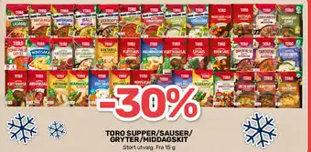 Matkroken TORO SUPPER/SAUSER/ GRYTER/MIDDAGSKIT tilbud