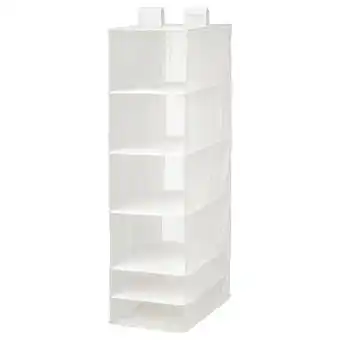 IKEA Skubb Oppbevaring med 6 rom, hvit, 35x45x125 cm tilbud