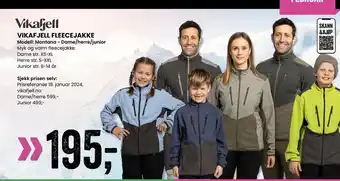 Sport Outlet VIKAFJELL FLEECEJAKKE tilbud