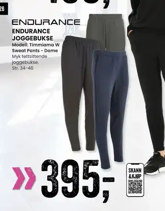 Sport Outlet ENDURANCE JOGGEBUKSE tilbud
