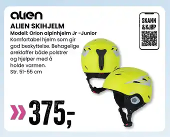 Sport Outlet ALIEN SKIHJELM tilbud