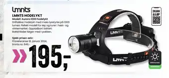 Sport Outlet LMNTS HODELYKT tilbud