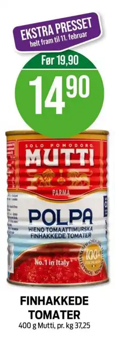 Kiwi FINHAKKEDE TOMATER tilbud