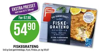 Kiwi FISKEGRATENG tilbud