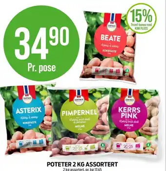 Kiwi POTETER 2 KG ASSORTERT tilbud