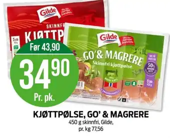 Kiwi KJØTTPØLSE, GO' & MAGRERE tilbud