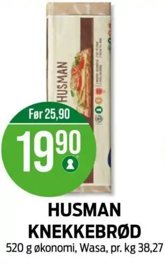 Kiwi HUSMAN KNEKKEBRØD tilbud