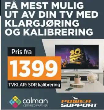 POWER FÅ MEST MULIG UT AV DIN TV MED KLARGJØRING OG KALIBRERING tilbud