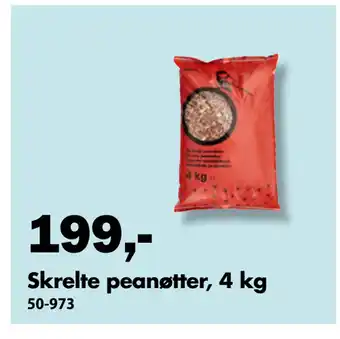 Biltema Skrelte peanøtter, 4 kg tilbud