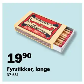 Biltema Fyrstikker, lange tilbud