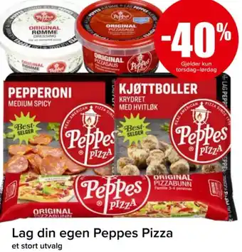 Spar Lag din egen Peppes Pizza tilbud