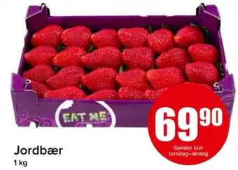 Spar Jordbær 1 kg tilbud