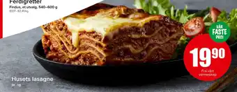 Spar Husets lasagne tilbud