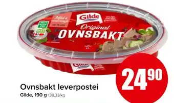 Spar Ovnsbakt leverpostei tilbud