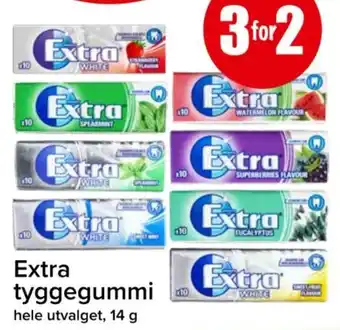 Spar Extra tyggegummi tilbud
