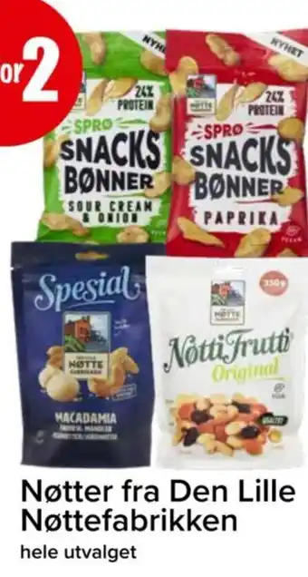 Spar Nøtter fra Den Lille Nøttefabrikken tilbud