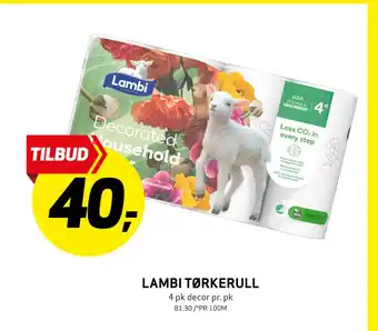 Bunnpris LAMBI TØRKERULL tilbud