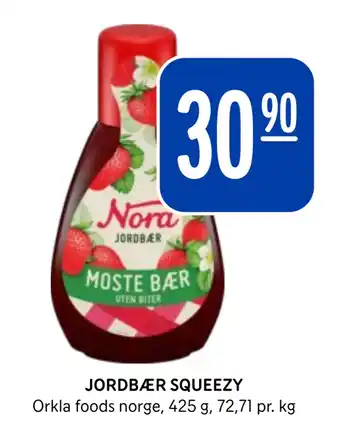 Rema 1000 JORDBÆR SQUEEZY tilbud