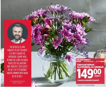 Meny Ukjent bukett tilbud