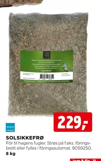 jem & fix SOLSIKKEFRØ tilbud