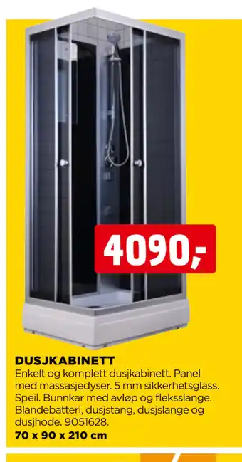 jem & fix DUSJKABINETT tilbud