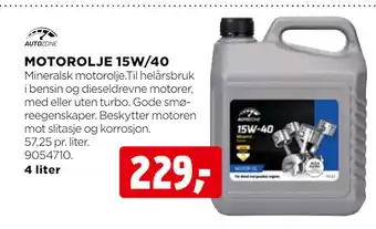 jem & fix MOTOROLJE 15W/40 tilbud