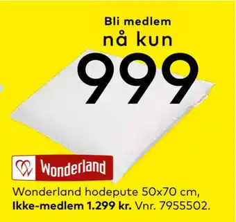 Skeidar Wonderland hodepute 50x70 cm tilbud