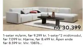 Skeidar Cloud modulsofa tilbud
