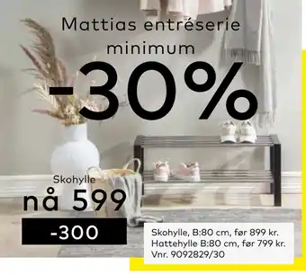 Skeidar Skohylle tilbud