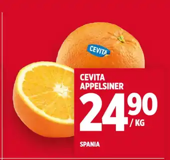 Meny CEVITA APPELSINER tilbud