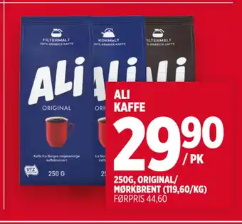 Meny ALI KAFFE tilbud