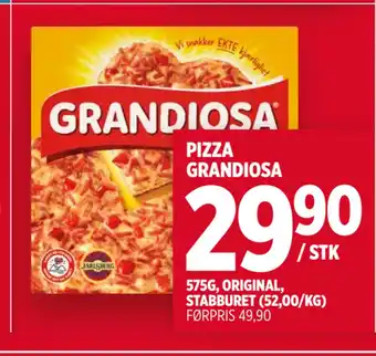 Meny PIZZA GRANDIOSA tilbud