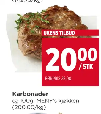 Meny Karbonader tilbud