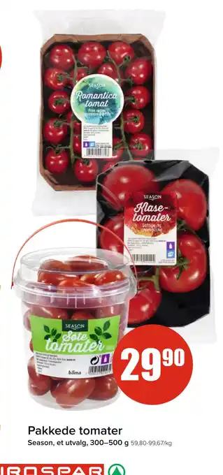 Spar Pakkede tomater tilbud