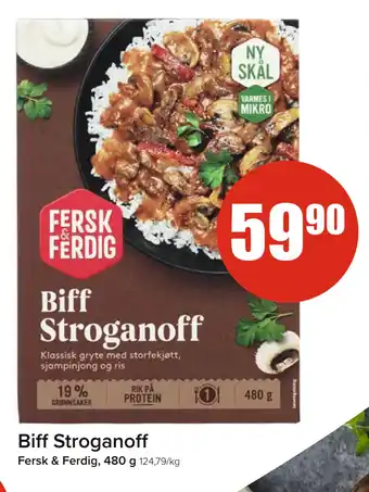 Spar Biff Stroganoff tilbud