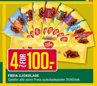 Europris FREIA SJOKOLADE tilbud