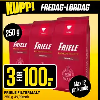 Europris FRIELE FILTERMALT tilbud