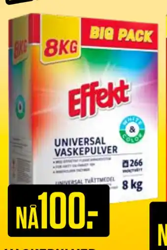 Europris VASKEPULVER tilbud