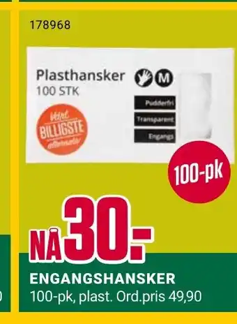 Europris ENGANGSHANSKER tilbud