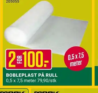 Europris BOBLEPLAST PÅ RULL tilbud