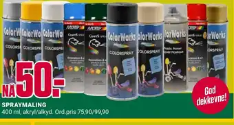 Europris SPRAYMALING tilbud