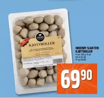 Coop Obs INDERØY SLAKTERI KJØTTBOLLER tilbud